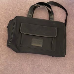 eacada pour homme navy travel bag with shoulder strap 17 x 11